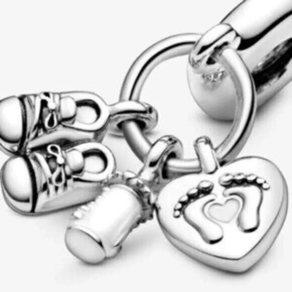 Pandora Baby Bottle and Shoes Dangle Charm